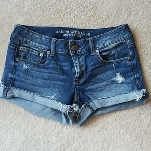 American Eagle Jean Short Distressed
